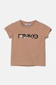 Pinko Up tricou copii print roz F4PIBGTH186