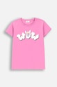 Coccodrillo t-shirt dziecięcy z elastanem różowy ZC4143206VGA