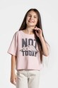 Coccodrillo t-shirt dziecięcy z elastanem różowy ZC4143201CGJ