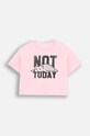 Coccodrillo t-shirt dziecięcy ZC4143201CGJ różowy AW24