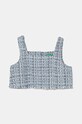 Дитяча блузка United Colors of Benetton короткий блакитний 5NPXCH009.G.Seasonal