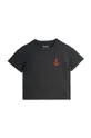 Детская хлопковая футболка Mini Rodini Anchor чёрный