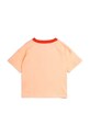 Mini Rodini tricou de bumbac pentru copii Dolphin 2462012742 portocaliu AW24