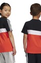 adidas t-shirt bawełniany dziecięcy LK 3S TIB T IV7443 czerwony