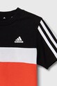 adidas t-shirt bawełniany dziecięcy LK 3S TIB T czerwony IV7443