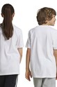 Дитяча бавовняна футболка adidas POS TABLE IW2477 білий