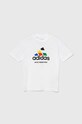 Dětské bavlněné tričko adidas TIRO NATIONS T IW8148 bílá AW24