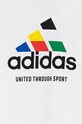 Dětské bavlněné tričko adidas TIRO NATIONS T bílá IW8148