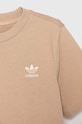 Dječja pamučna majica kratkih rukava adidas Originals TEE bež IX5263