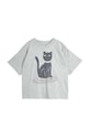 Дитяча бавовняна футболка Mini Rodini Cat бавовна сірий 2472012294