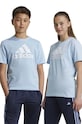 Дитяча бавовняна футболка adidas U BL TEE бавовна блакитний IX9570