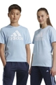 adidas t-shirt in cotone per bambini U BL TEE cotone blu IX9570