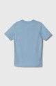 Хлопчик Дитяча бавовняна футболка adidas U BL TEE IX9570 блакитний