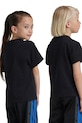 adidas Originals tricou de bumbac pentru copii TREFOIL TEE IY2385 negru