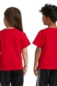 Дитяча бавовняна футболка adidas Originals TREFOIL TEE IY2387 червоний