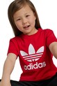 Дитяча бавовняна футболка adidas Originals TREFOIL TEE IY2387