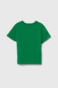 Хлопчик Дитяча бавовняна футболка adidas Originals TREFOIL TEE IY4003 зелений