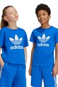 Детская хлопковая футболка adidas Originals TREFOIL TEE хлопок голубой IY7425