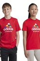 adidas t-shirt bawełniany dziecięcy TIRO NATIONS T nadruk czerwony IY8127