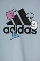 adidas t-shirt bawełniany dziecięcy POS TABLE LK niebieski IZ0443