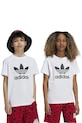 Детска памучна тениска adidas Originals TREFOIL TEE памук бял JE0516