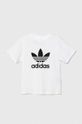 adidas Originals t-shirt bawełniany dziecięcy TREFOIL TEE JE0516 biały AW24