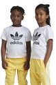 Детская хлопковая футболка adidas Originals TREFOIL TEE хлопок белый JE0518
