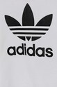 Дитяча бавовняна футболка adidas Originals TREFOIL TEE білий JE0518