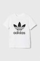adidas Originals maglietta in cotone neonati TREFOIL TEE prodotto per bambini bianco JE0520