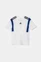 adidas tricou de bumbac pentru copii B T CB imprimeu alb JE0316