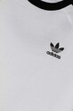 Дитяча бавовняна футболка adidas Originals 3STRIPES TEE білий JE0515