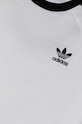Детская хлопковая футболка adidas Originals 3STRIPES TEE белый JE0515