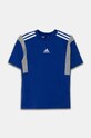 adidas t-shirt bawełniany dziecięcy B T CB JH1080 granatowy AW24