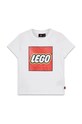 Lego t-shirt bawełniany dziecięcy LWTANO 631 nadruk biały 12011363