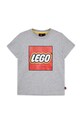 Otroška bombažna kratka majica Lego LWTANO 631 12011363 siva AW24
