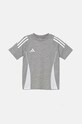 Детска памучна тениска adidas Performance TIRO24 SWTEEY овално сив IR9356