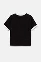 Детская хлопковая футболка adidas Originals 3STRIPES TEE чёрный IX7626