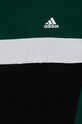 Dětské bavlněné tričko adidas J 3S TIB T zelená IW3494