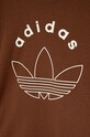 adidas Originals t-shirt bawełniany dziecięcy TEE brązowy IY9543