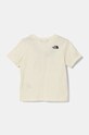 The North Face t-shirt in cotone per bambini TRAIL MAP GRAPHIC S/S TEE NF0A89H4QLI1 beige AW24