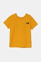 The North Face tricou de bumbac pentru copii REDBOX S/S TEE print galben NF0A89VT56P1