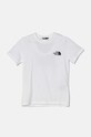 The North Face t-shirt bawełniany dziecięcy REDBOX S/S TEE nadruk biały NF0A89VTFN41