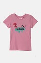 Дитяча бавовняна футболка Puma X TROLLS Tee бавовна рожевий 627376