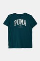 Дитяча бавовняна футболка Puma SQUAD Bigphic Tee бавовна бірюзовий 682772