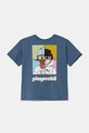 Puma tricou de bumbac pentru copii X PLAYMOBIL print albastru 627394
