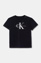Dětské tričko Calvin Klein Jeans s elastanem černá IN0IN00001.9BYH
