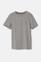 Детска памучна тениска Tommy Hilfiger (2 броя) UK0UK00073.9BYH сив AW24