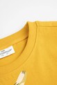 Παιδικό βαμβακερό μπλουζάκι Coccodrillo κίτρινο ZC4143201LBK
