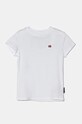 Dětské bavlněné tričko Napapijri SALIS SS 2 kulatý bílá NP0A4GEH0021.98.128