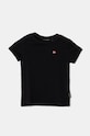 Napapijri tricou de bumbac pentru copii SALIS SS 2 uni negru NP0A4GEH0411.98.128